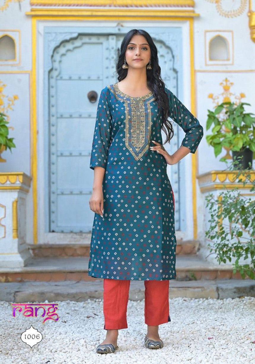 Online wholesale embroidered kurtis for women