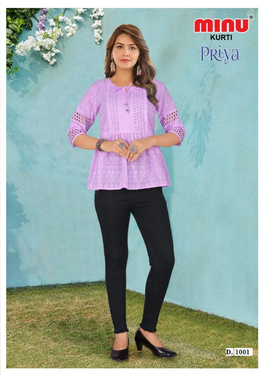 Order Comfort Lady Kurti Pants Wholesale Price - Priya(4P) – Minu Business