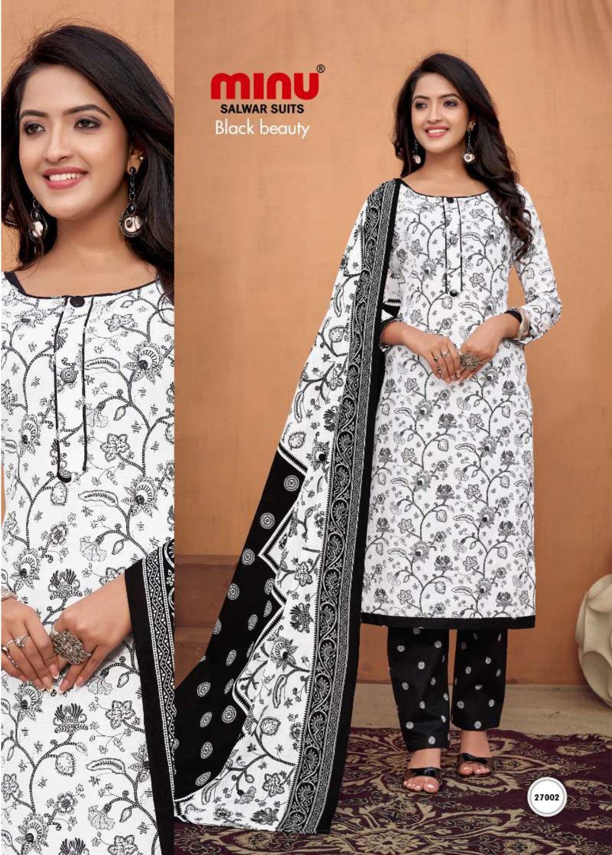 Bold and designer printed salwar suit for women online