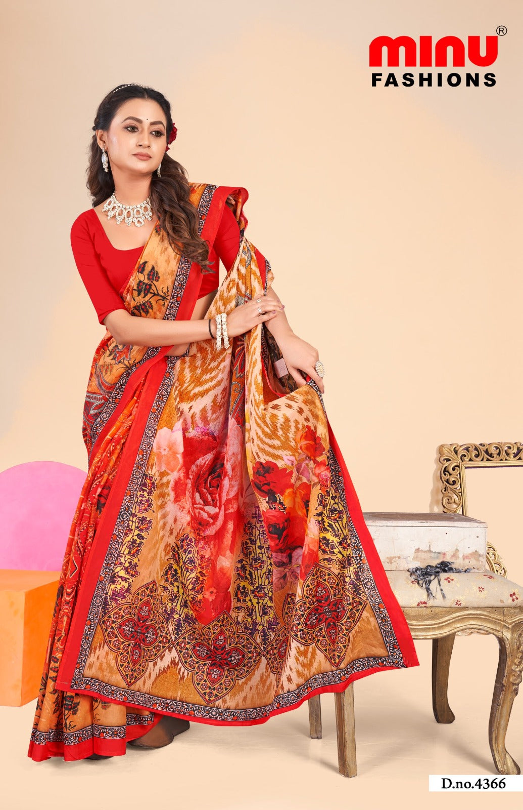 Malai Cotton Saree Ambersariya (Vol-30) - 8 Pcs Set