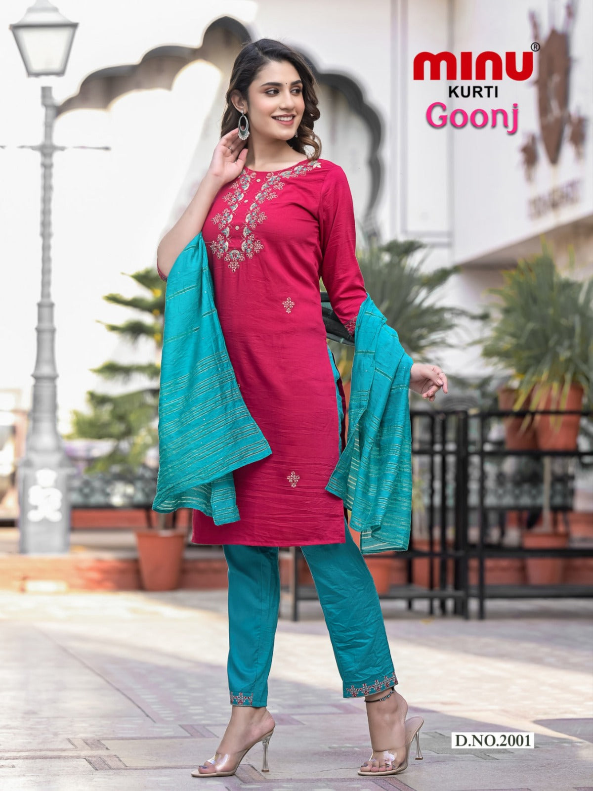 3 Piece Silk Kurti Set Goonj (Vol-2) - 6 Pcs Set