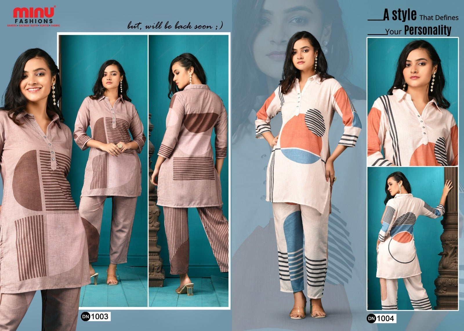 2 Piece Rayon Cord Set Juni - 6 Pcs Set