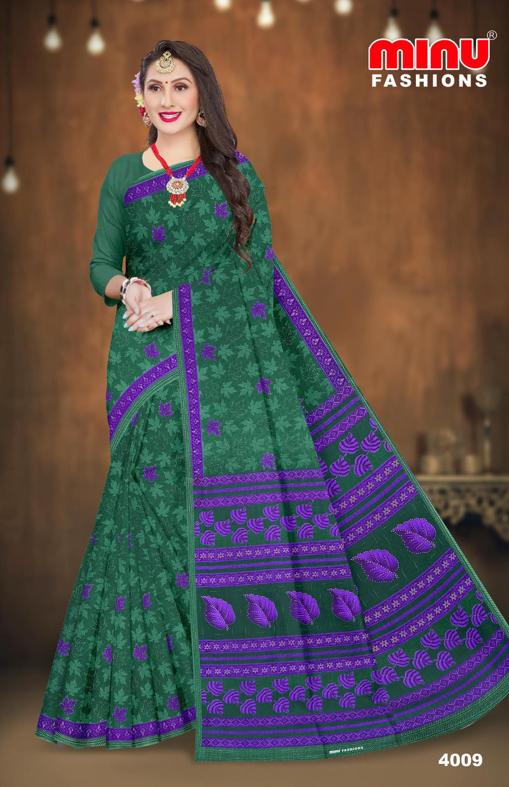 Printed Cotton Saree Malaika (Vol-44) (Special Rate) - 10 Pcs Set