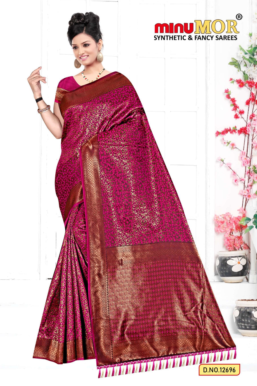 Fancy Saree Medha (BP) - 6 Pcs Set