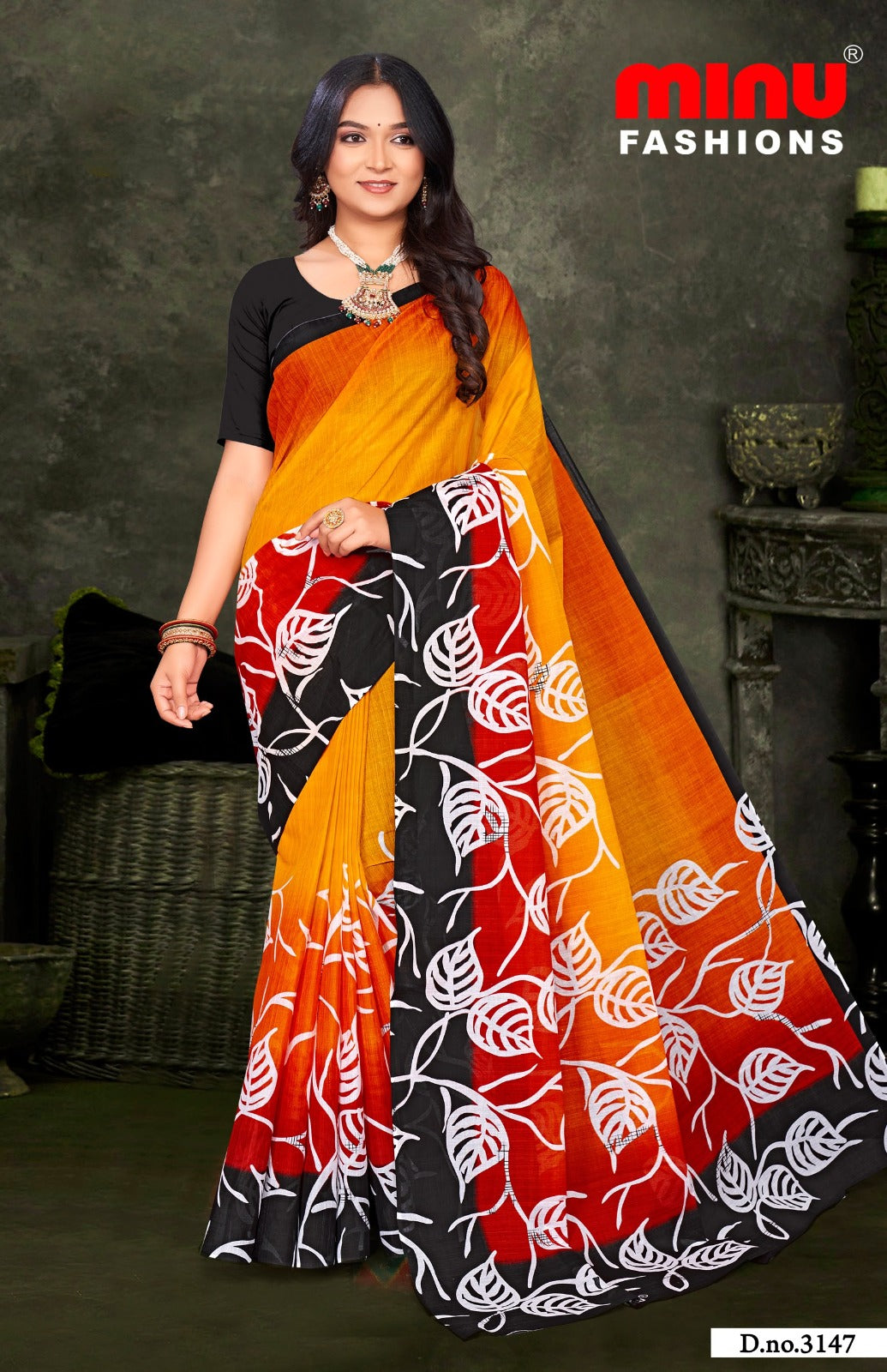 Malai Cotton Saree Mohini (Vol-10) - 10 Pcs Set