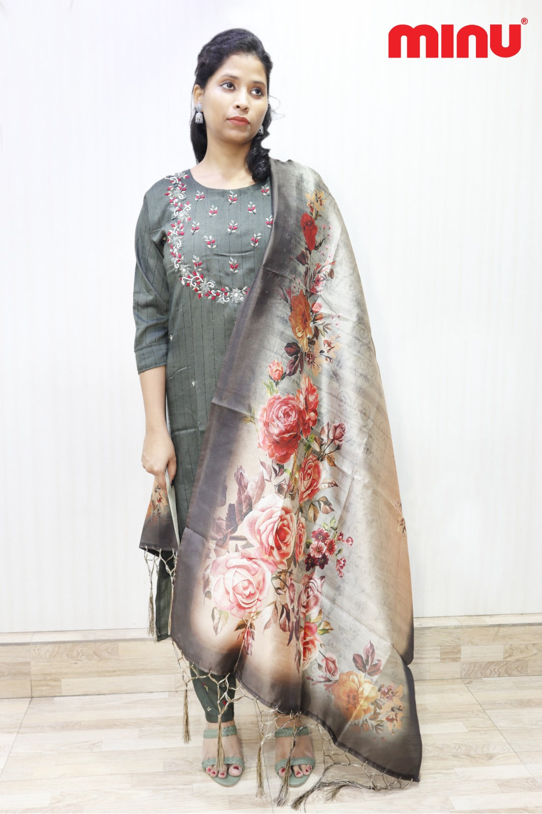 3 Piece Cotton Kurti Set Pooja Special (Special Rate) - 3 Pcs Set