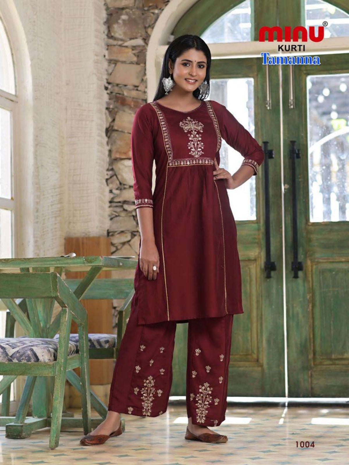 2 Piece Rayon Kurti Set Tamanna Combo - 4 Pcs Set