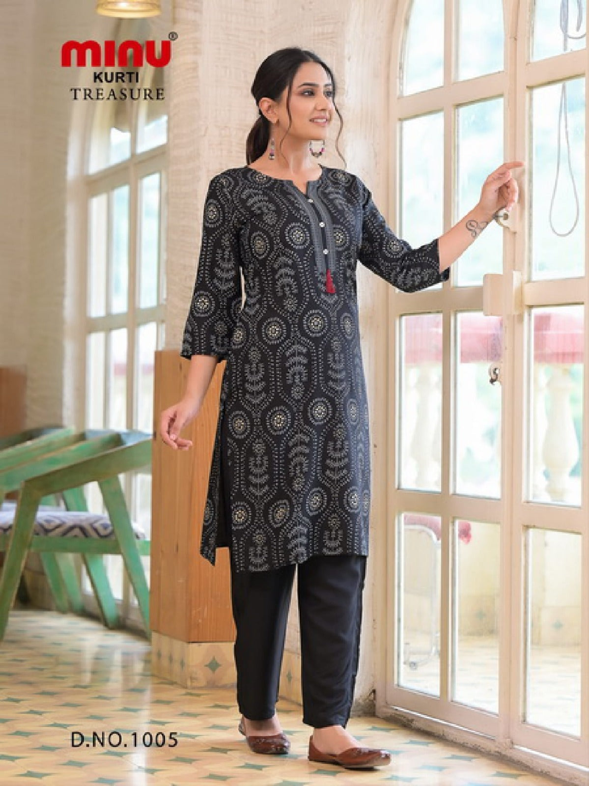 2 Piece Cotton Kurti Set Treasure Combo - 6 Pcs Set