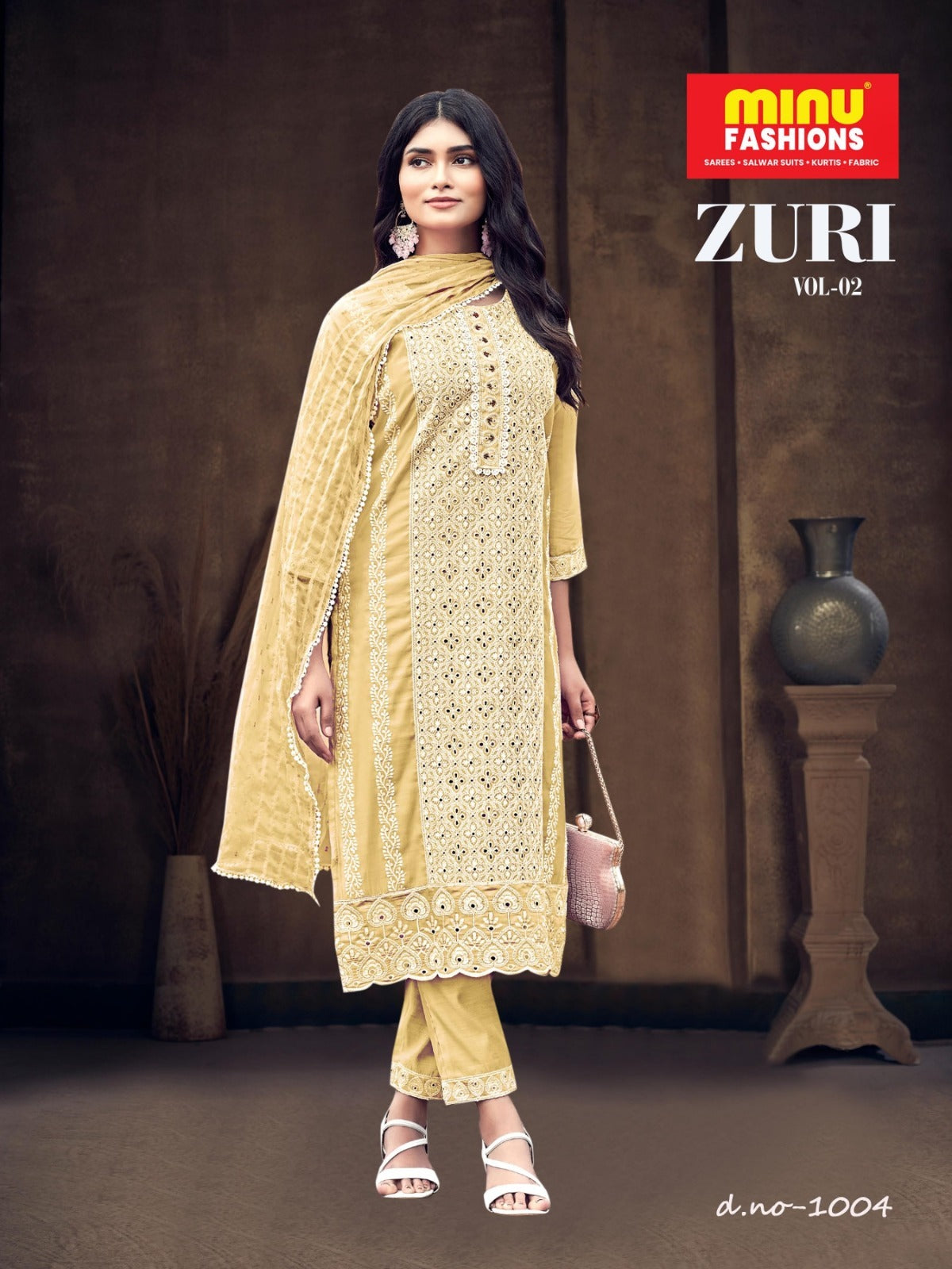 3 Piece Cotton Kurti Set Zuri (Vol-2) - 4 Pcs Set