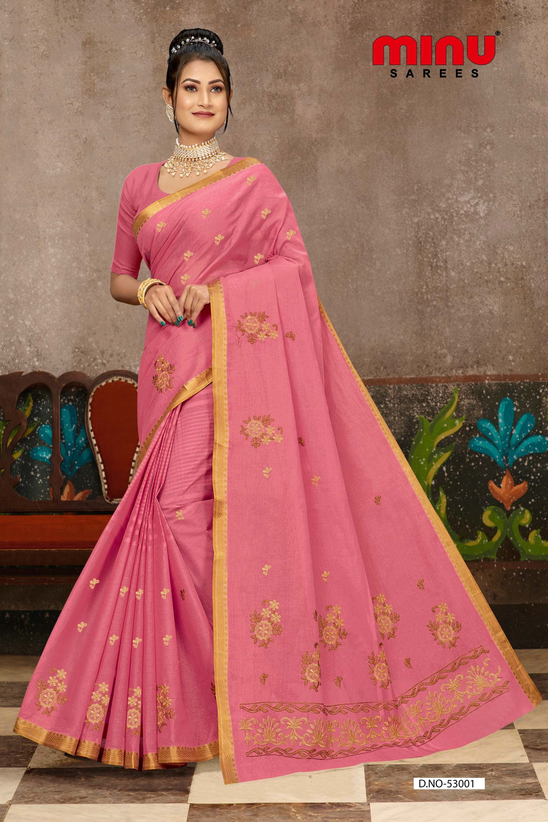 Embroidered Saree Rupali (08P)