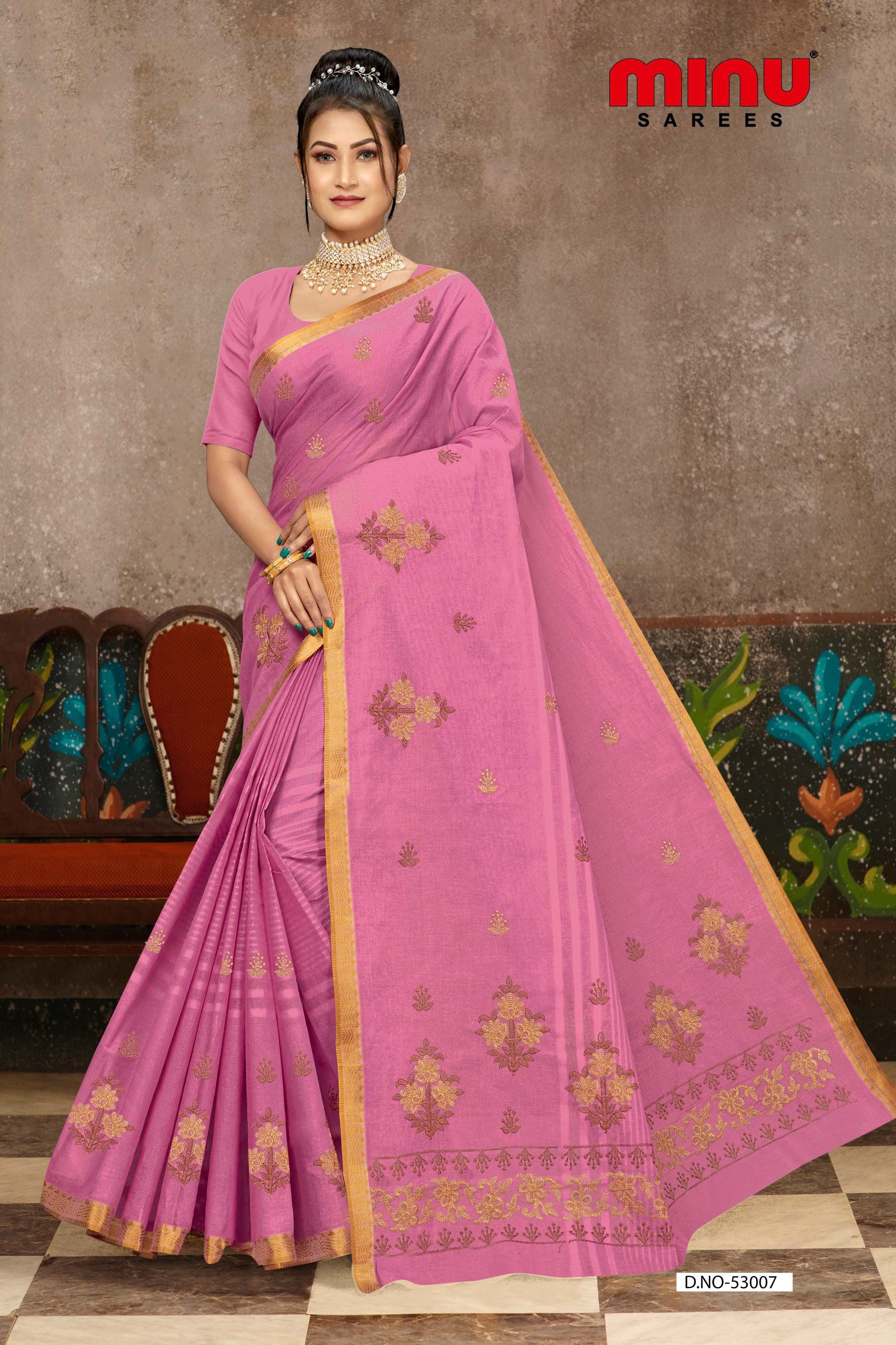 Embroidered Saree Rupali (08P)