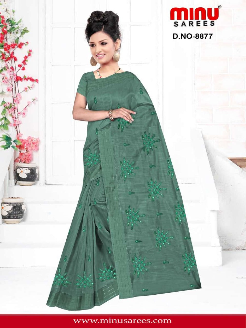 Fancy Saree Chena Pora - 6 Pcs Set