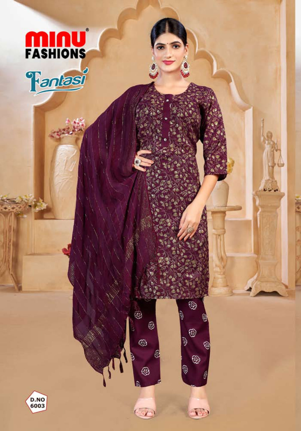 Printed Cotton Stitched Salwar Suit Fantasy (Vol-6) - 10 Pcs Set