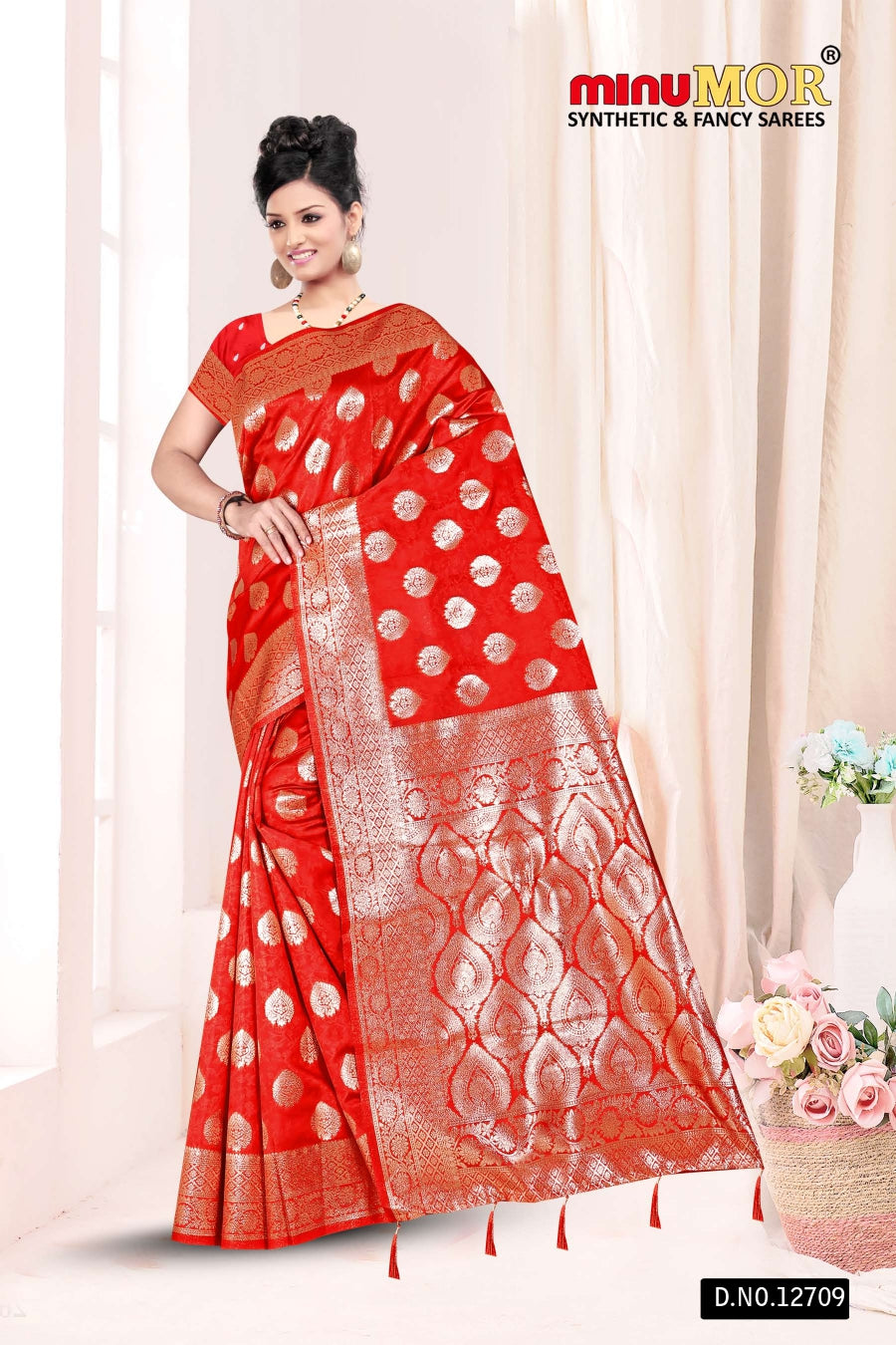 Fancy Saree Gitanshi (BP) - 6 Pcs Set