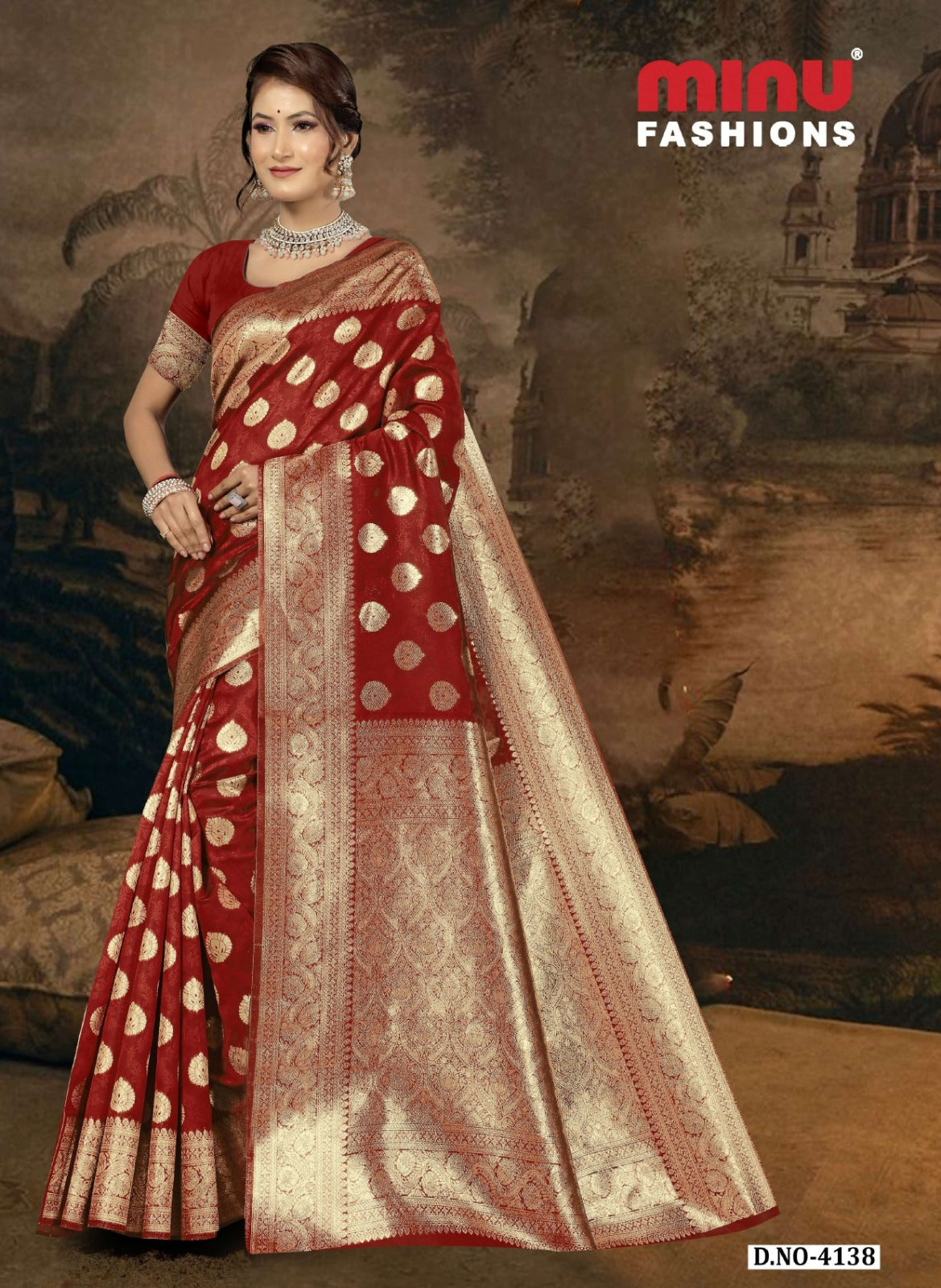 Fancy Saree Jannat (BP) - 8 Pcs Set