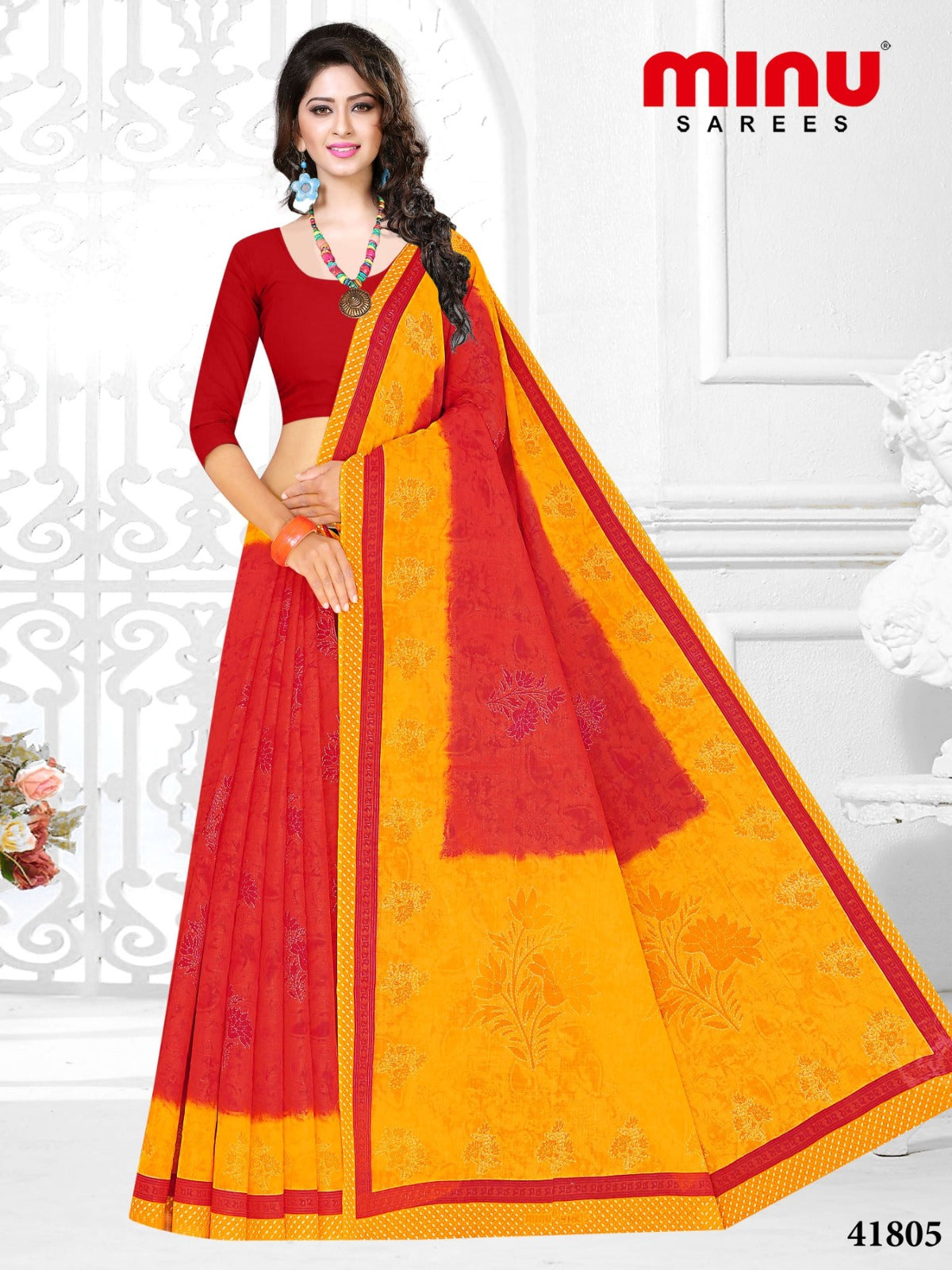 Fancy Saree Lal Pari - 10 Pcs Set