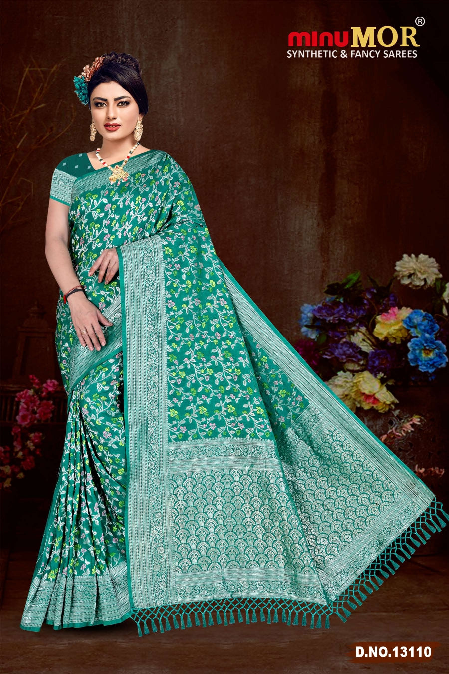 Fancy Saree Soft Pashmina (BP) - 6 Pcs Set