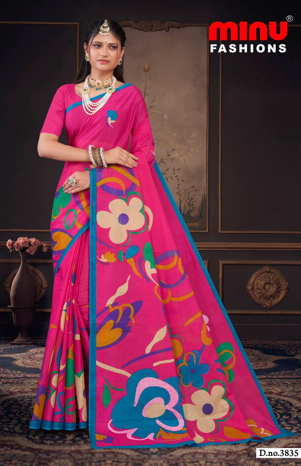 Printed Cotton Saree Priyatama (Vol-11) - 8 Pcs Set