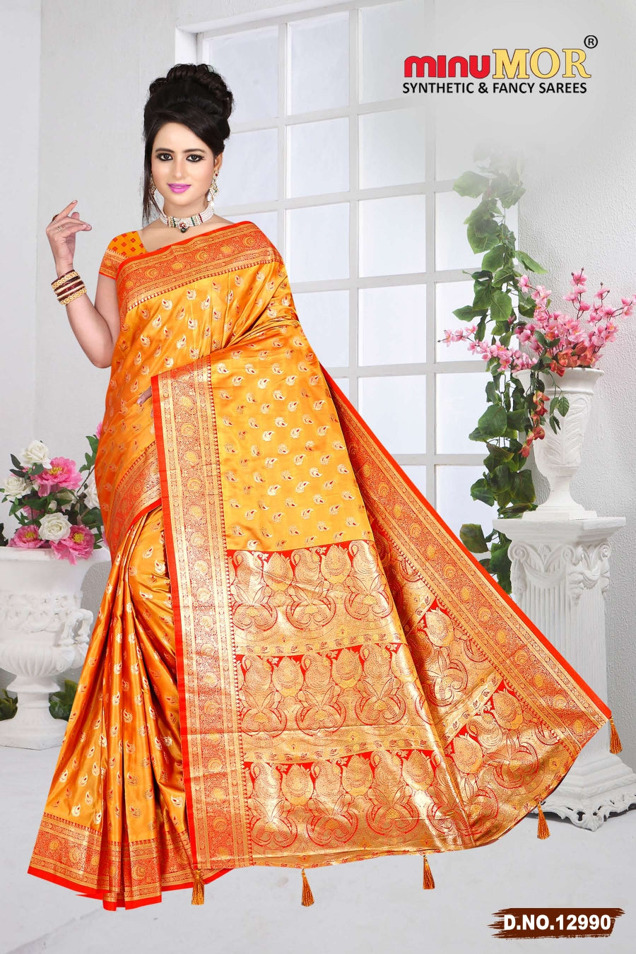 Fancy Saree Tarika (Design No_12989) (BP) - 6 Pcs Set