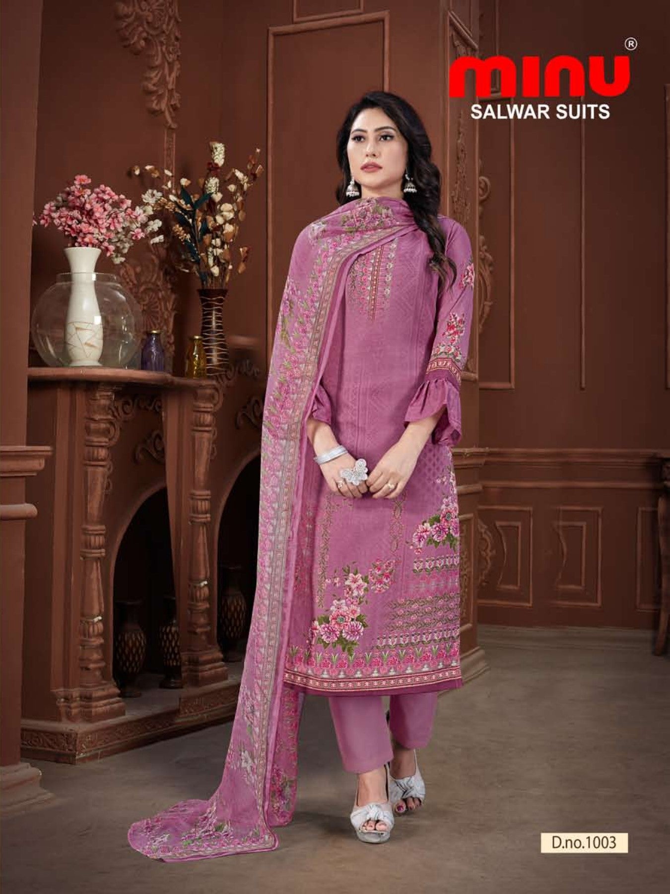 pink unstitched kurti material wholesale
