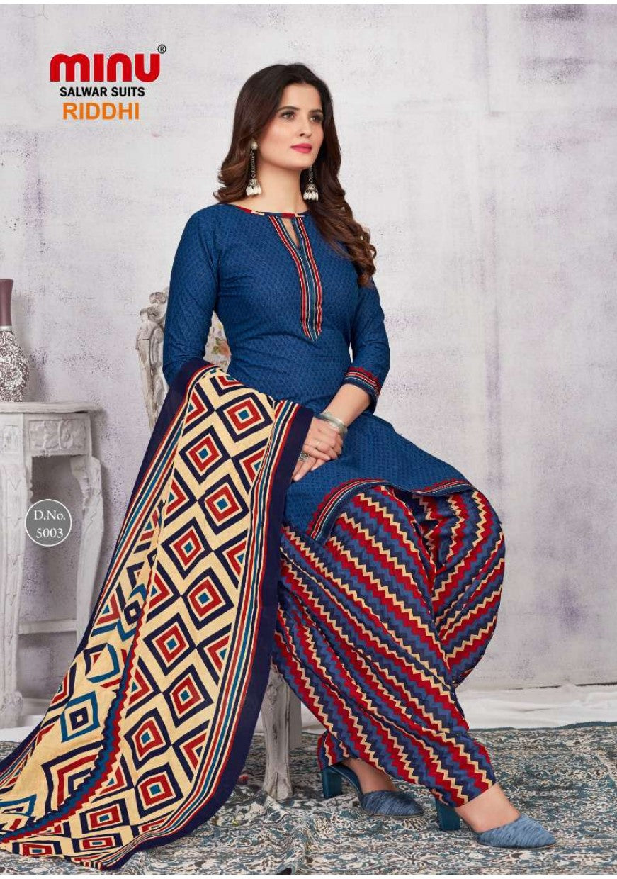 Blue printed salwar suit for all occasions