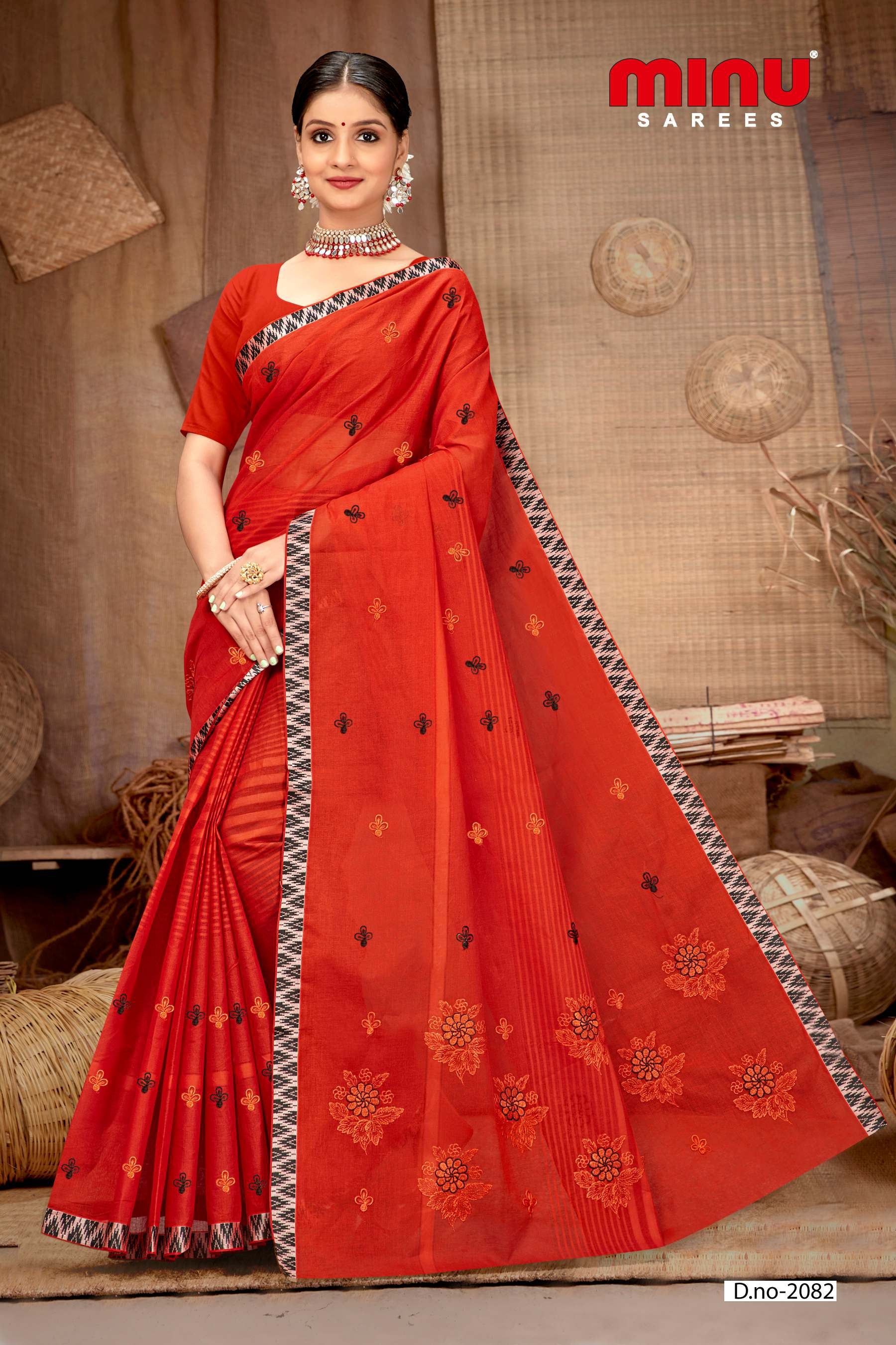 to-quality embroidered saree for sale online  