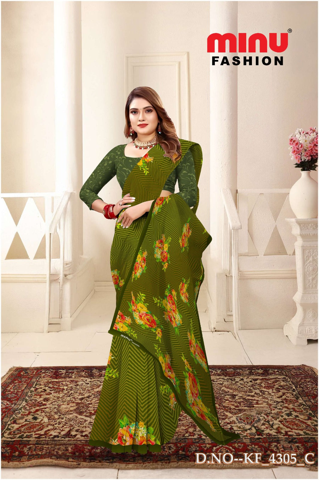 Malai Cotton Saree Ambersariya (Vol-28) - 8 Pcs Set