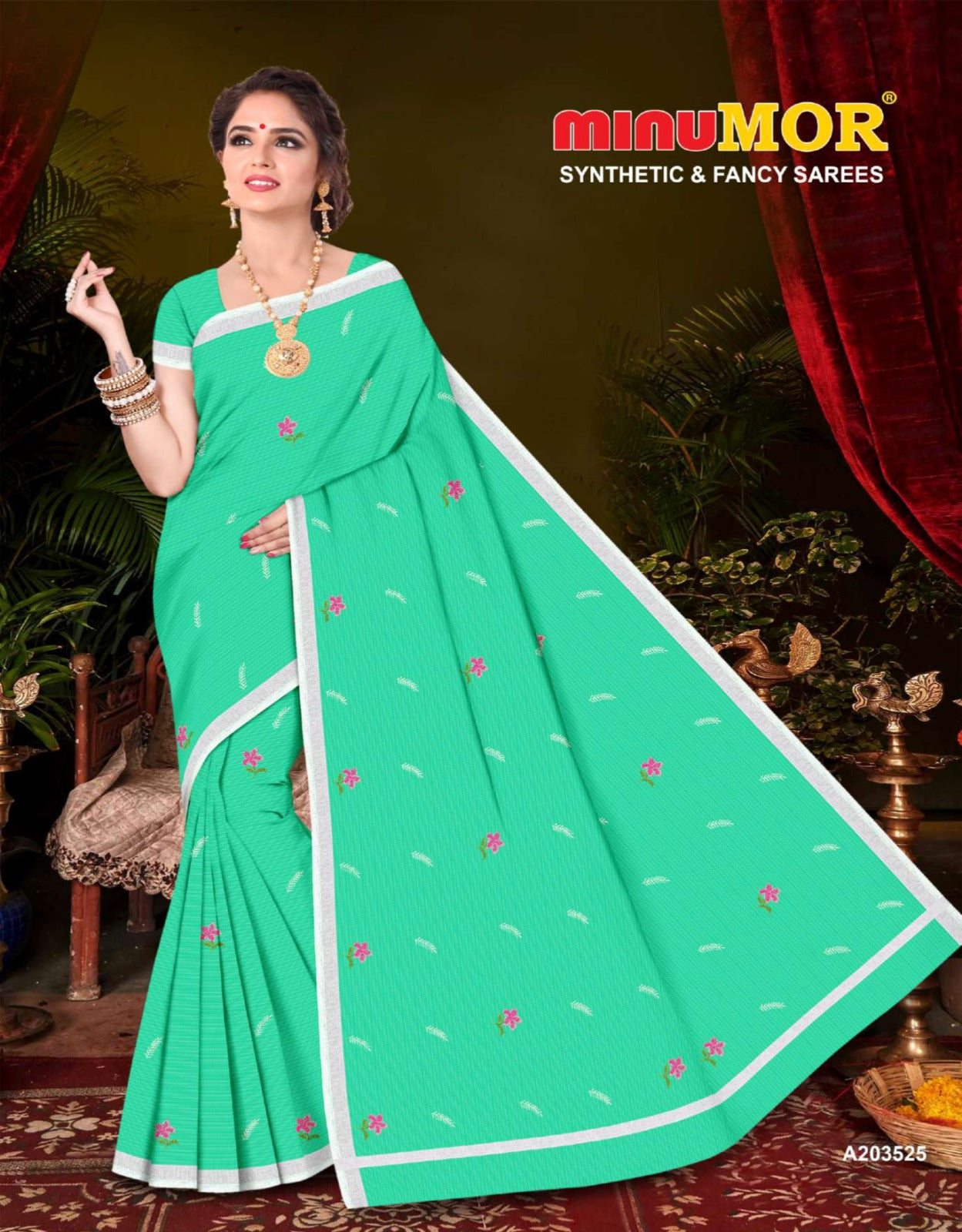 Fancy Saree Chandni Ghar - 6 Pcs Set