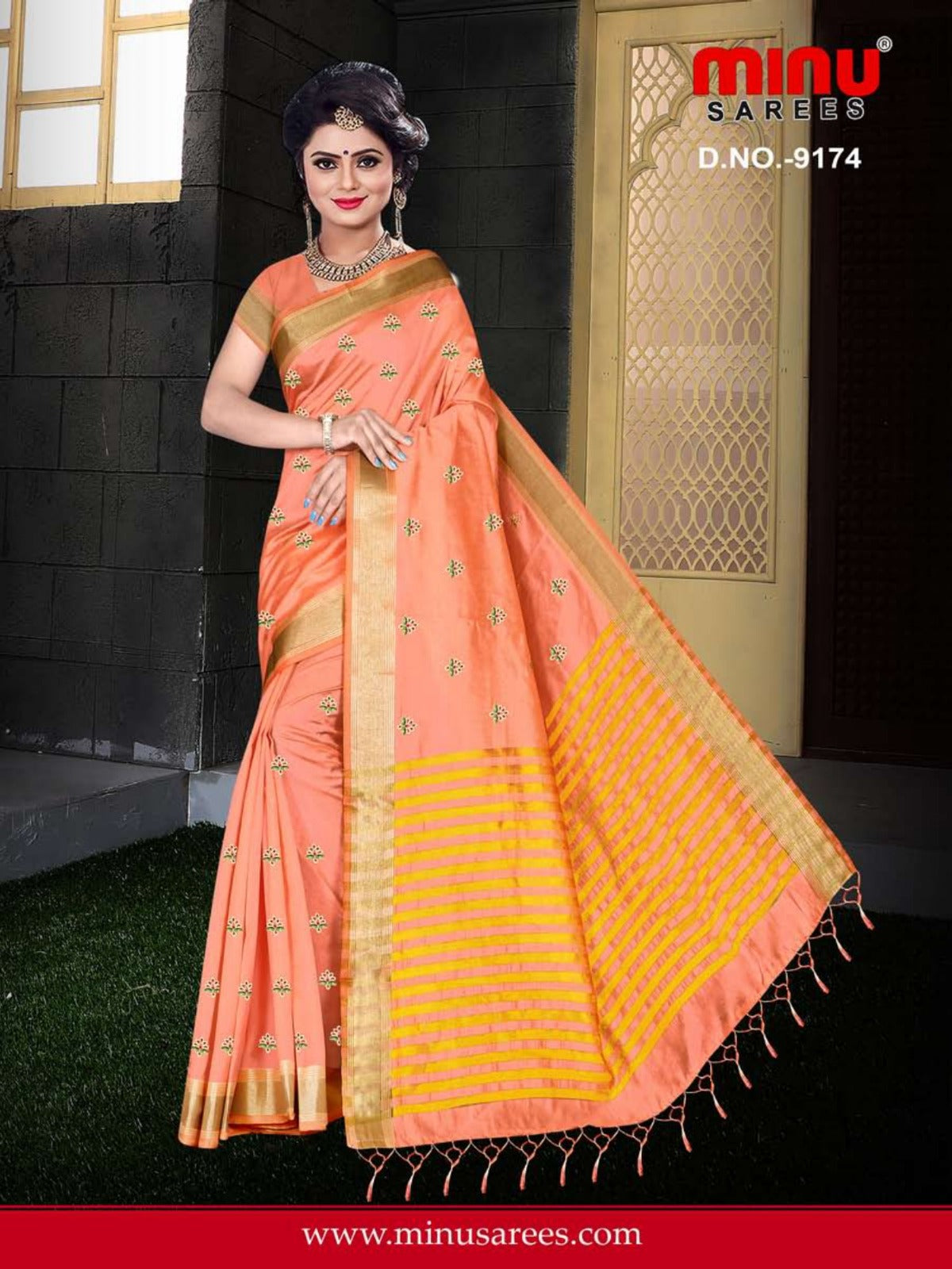 Fancy Saree Jaso Banti - 6 Pcs Set