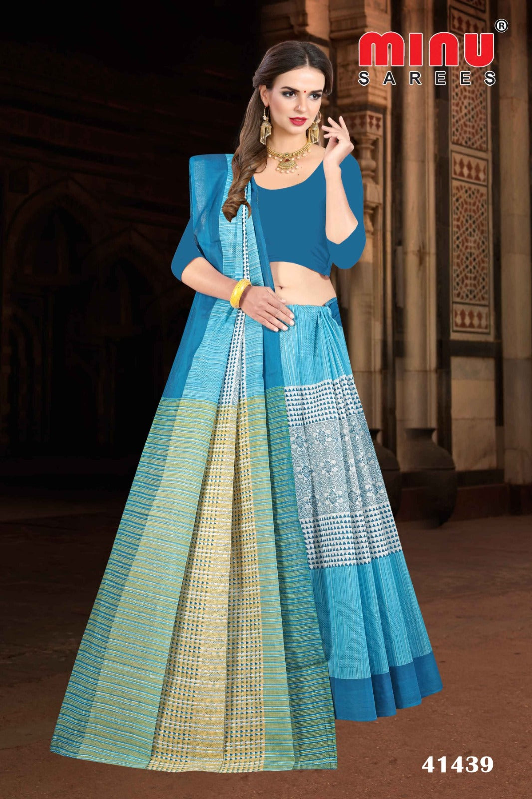 Fancy Saree Kinjal - 8 Pcs Set