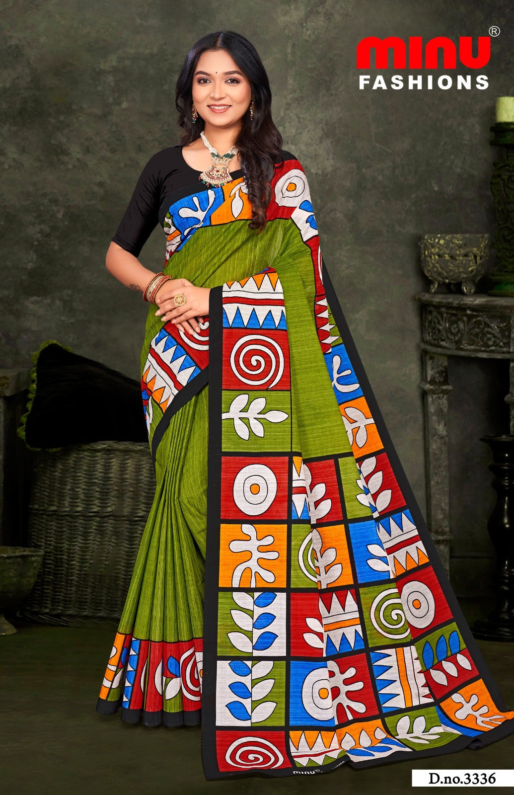 Malai Cotton Saree Mohini (Vol-10) - 10 Pcs Set
