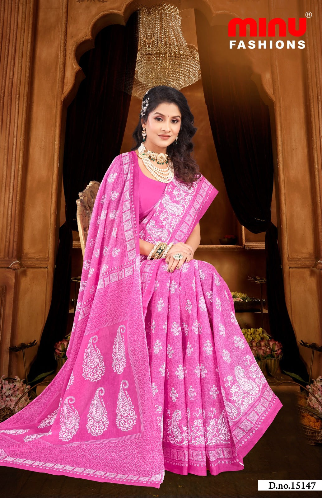 Malai Cotton Saree Priyatama Pestal (Vol-2) - 8 Pcs Set