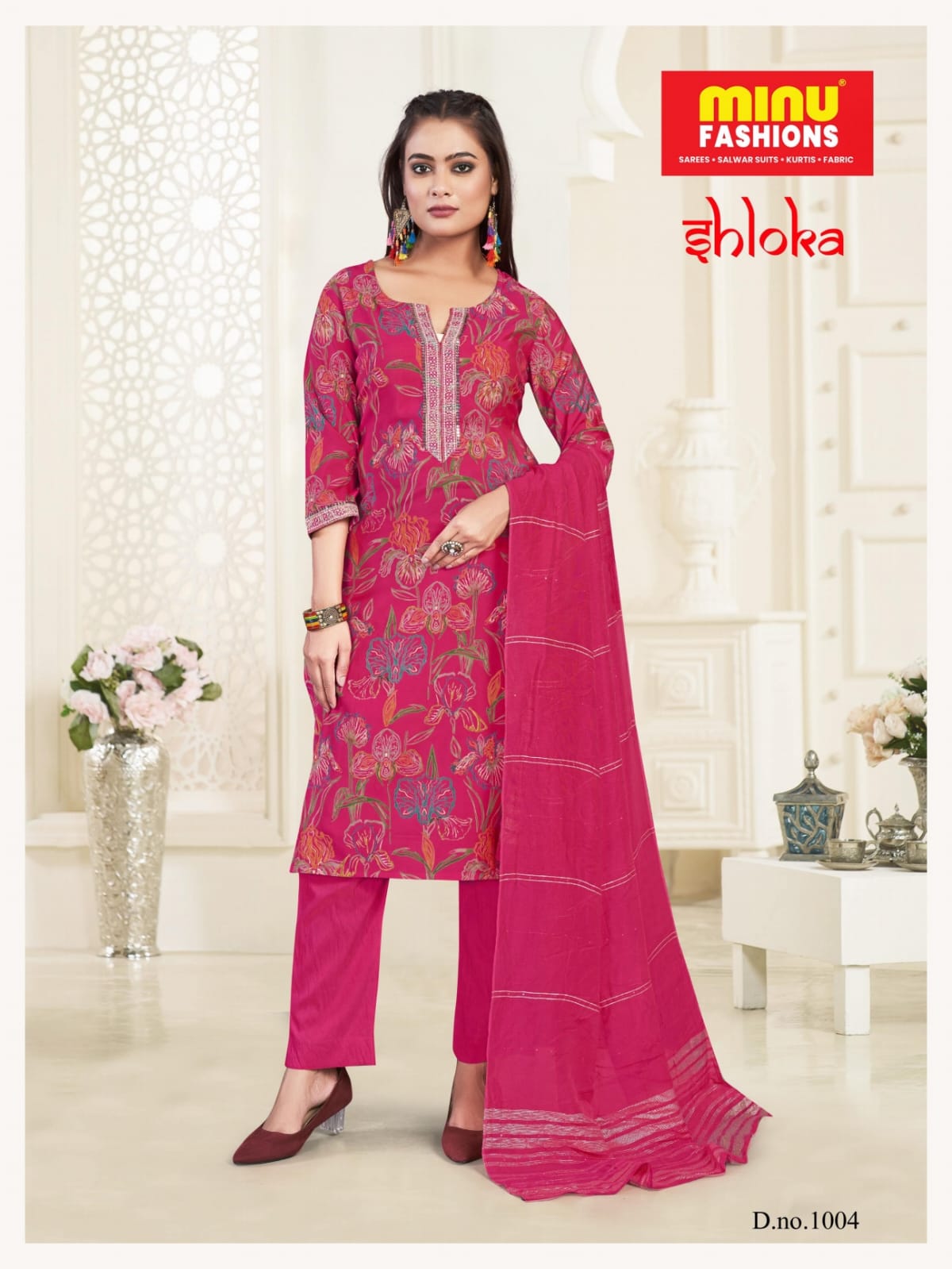 3 Piece Cotton Kurti Set Shloka (Vol-2) - 5 Pcs Set