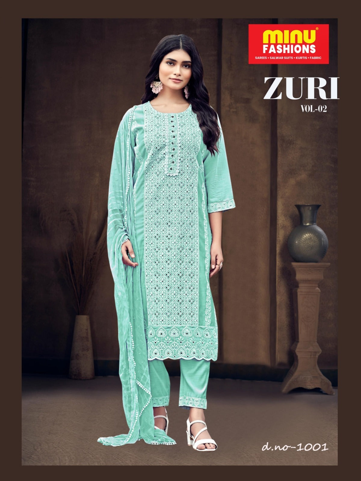 3 Piece Cotton Kurti Set Zuri (Vol-2) - 4 Pcs Set