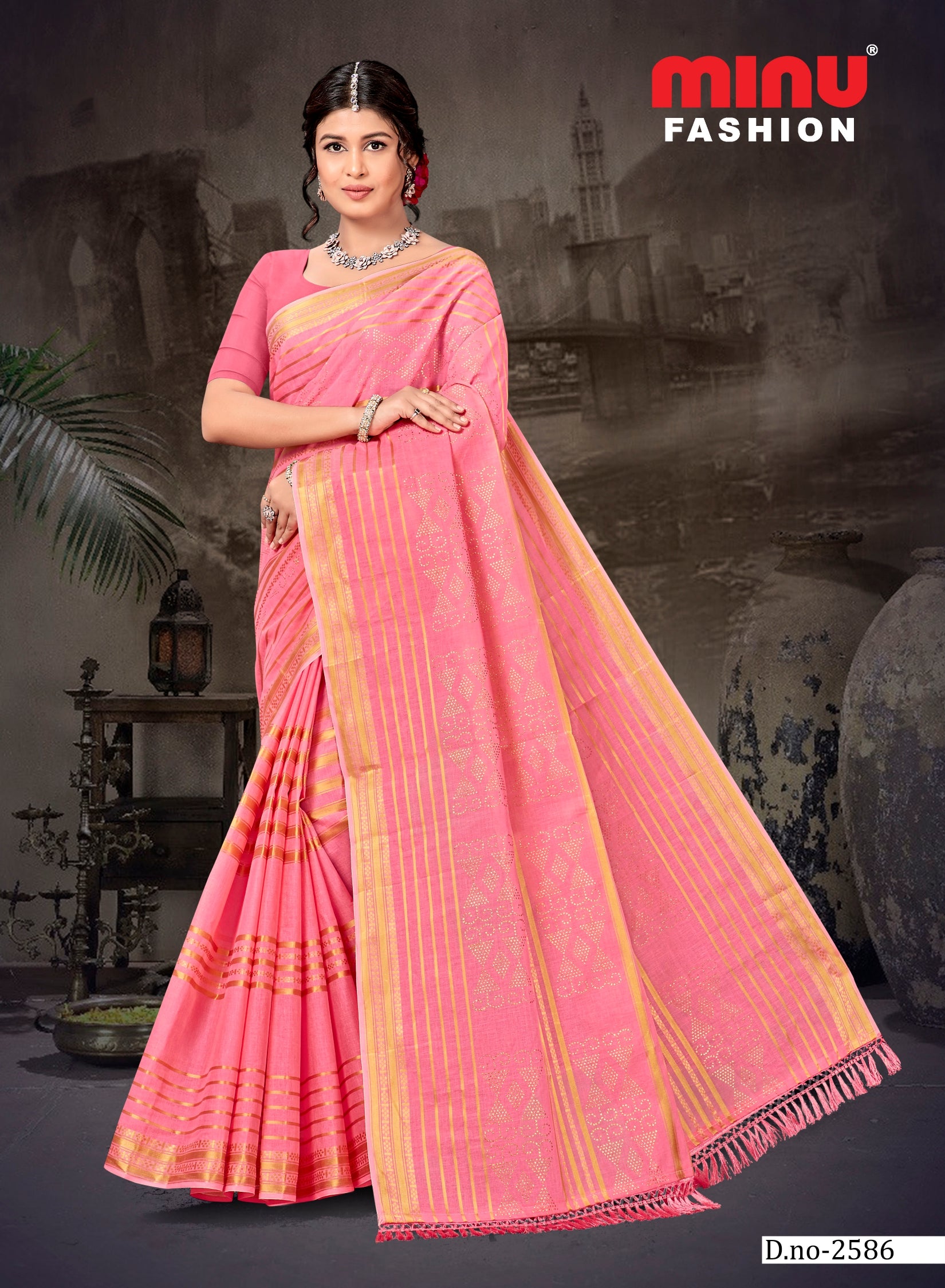 Embroidered Saree- Yuvika (8P)