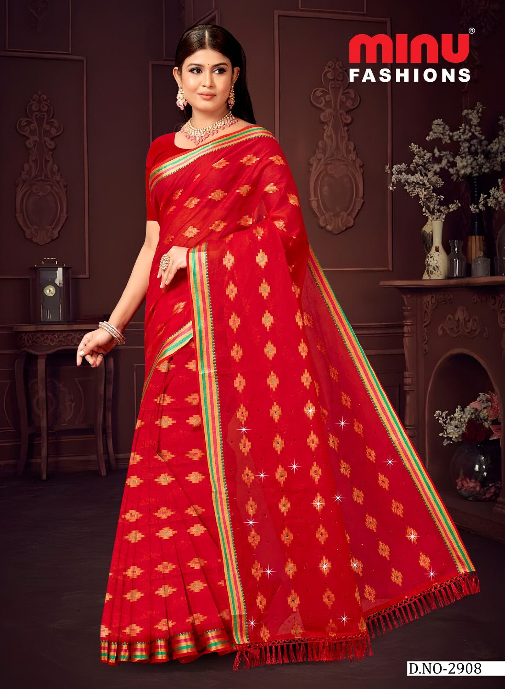 Embroidered Saree Gangotri EMB (Special Rate) (8P)