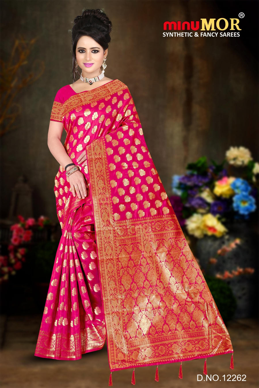 Fancy Saree Antra (Design_ 12262) (BP) - 6 Pcs Set