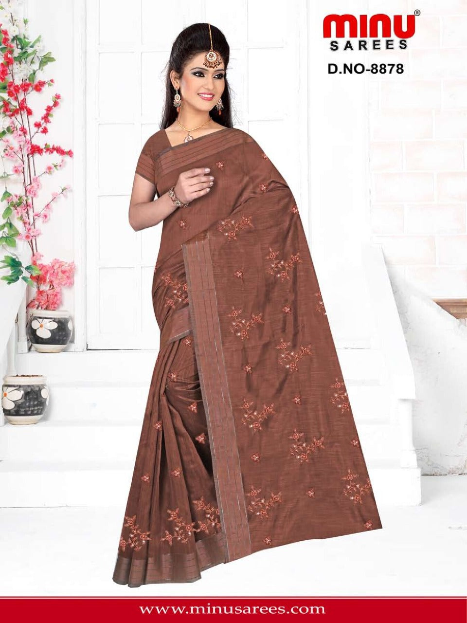 Fancy Saree Chena Pora - 6 Pcs Set