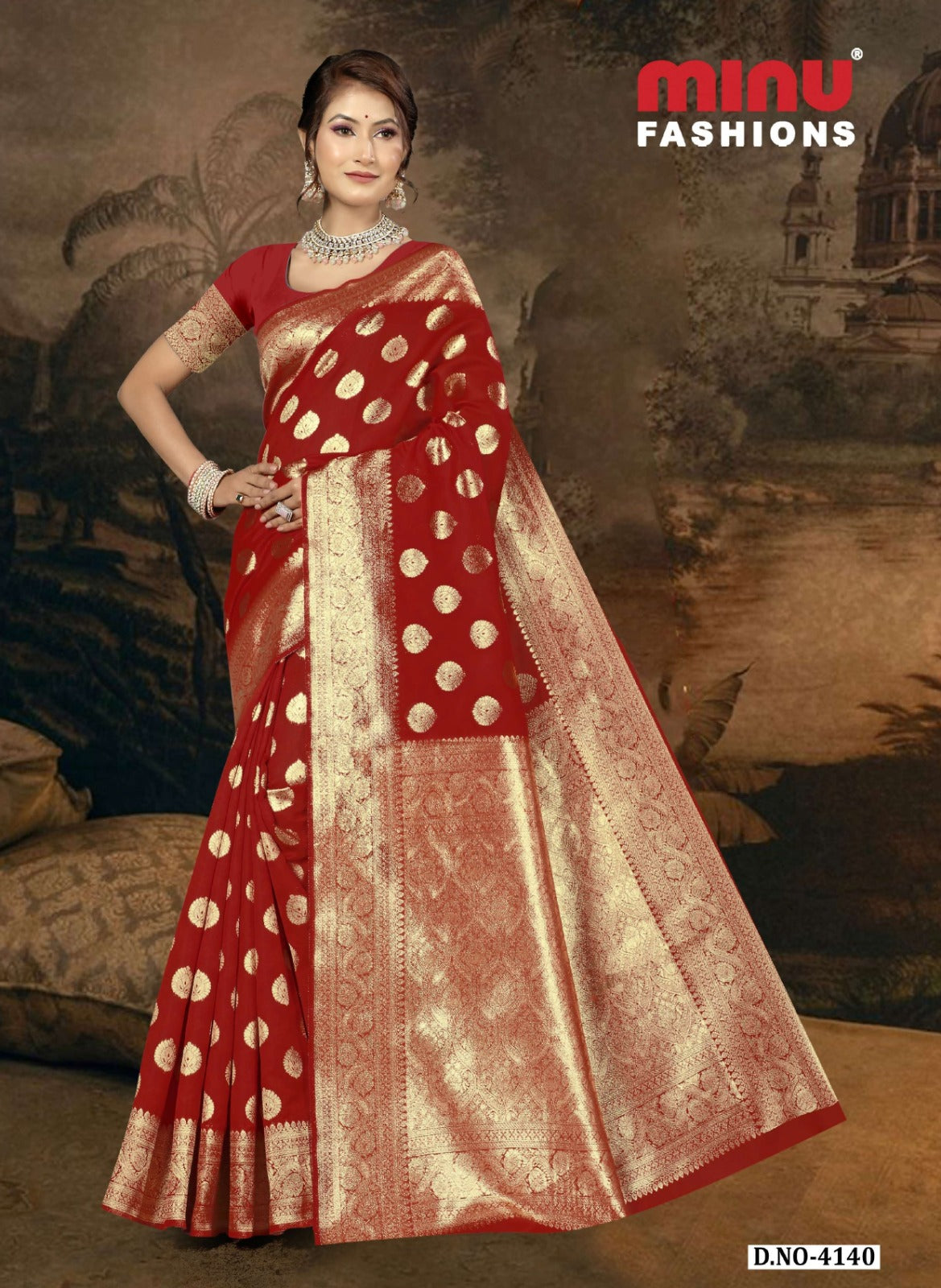 Fancy Saree Jannat (BP) - 8 Pcs Set