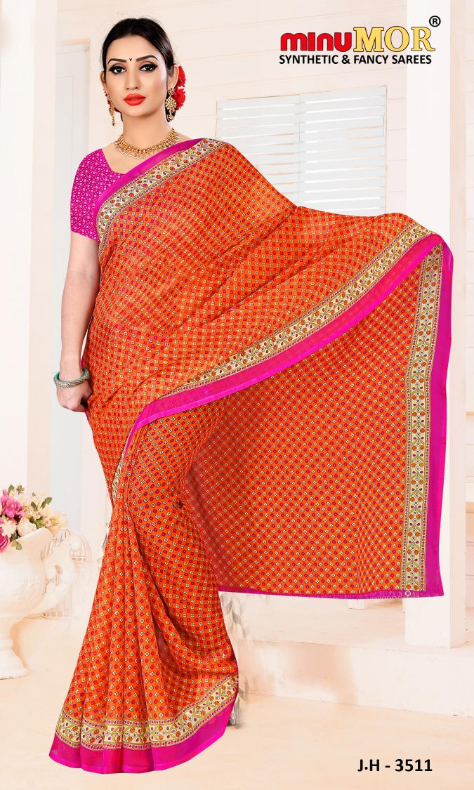 Fancy Saree Jhalki - 12 Pcs Set
