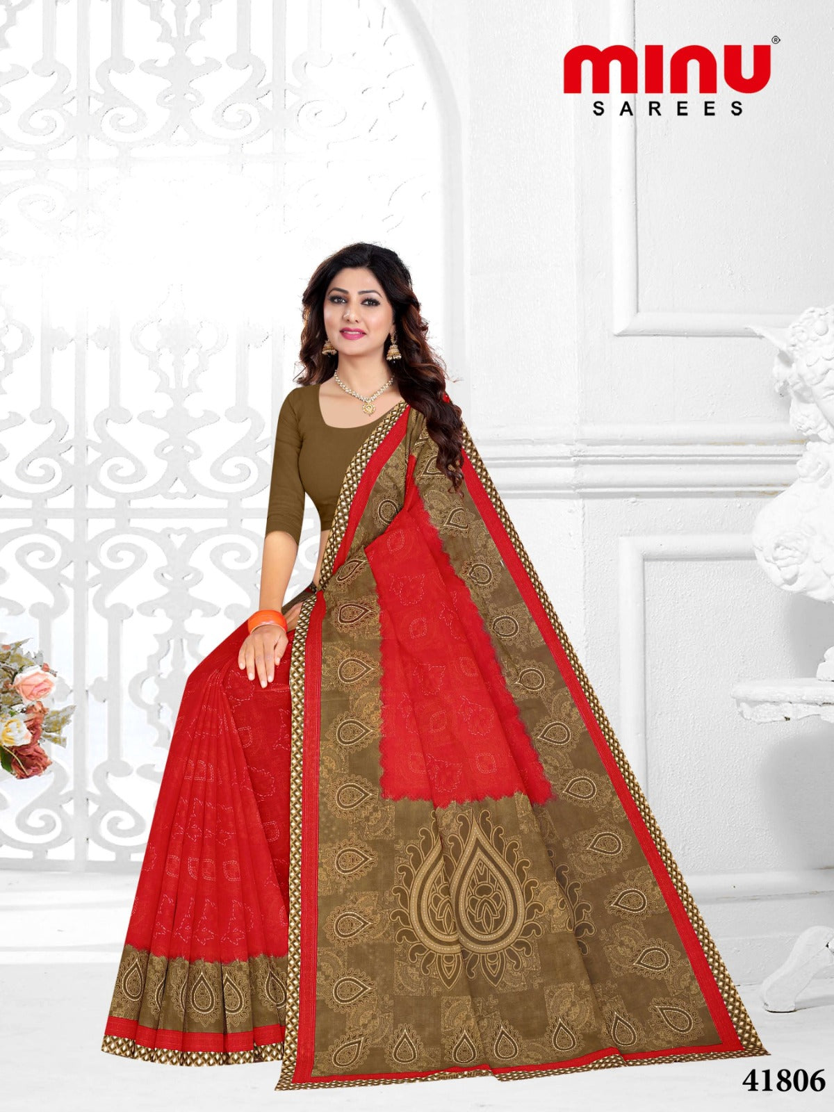 Fancy Saree Lal Pari - 10 Pcs Set