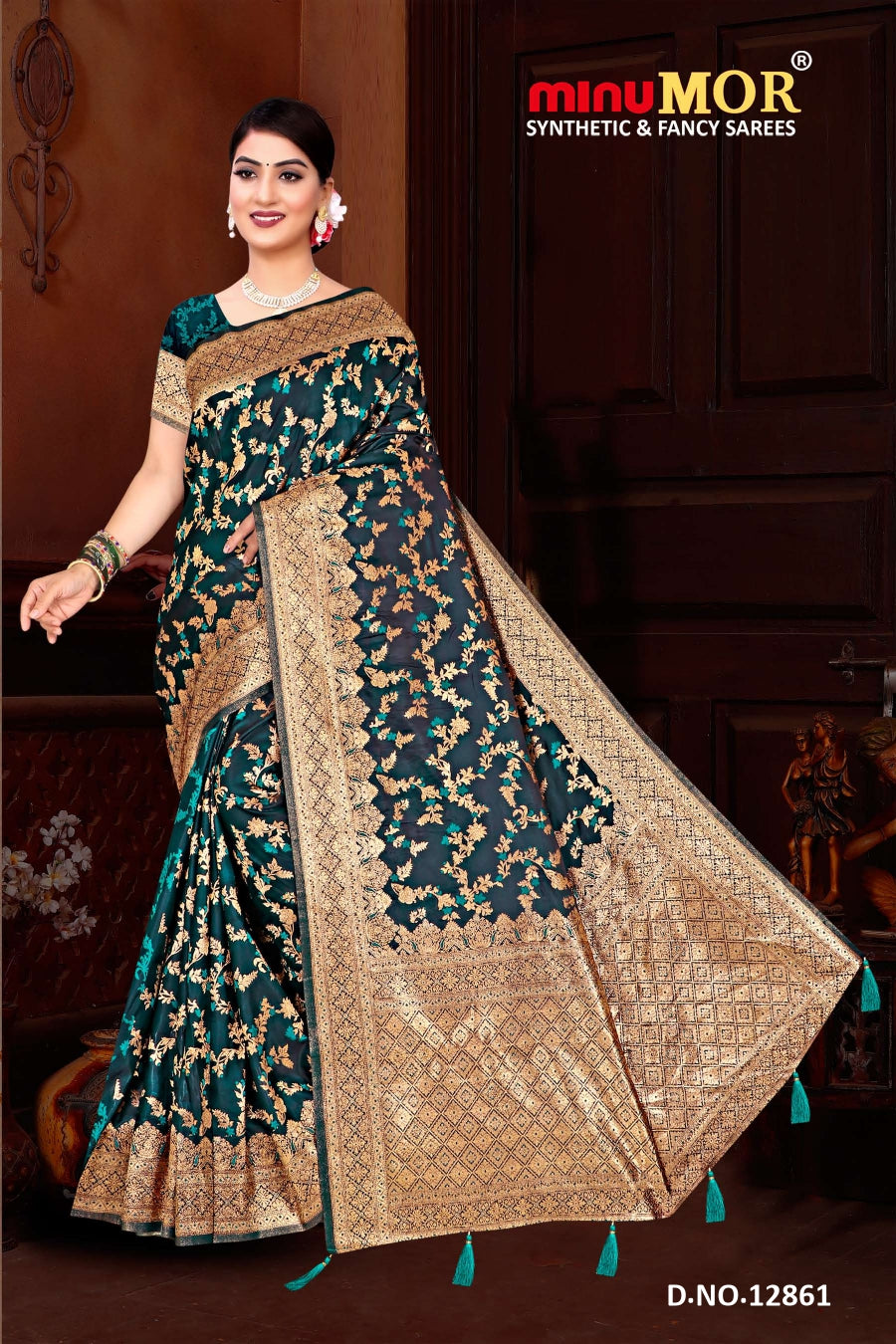 Fancy Saree Manyavar Special (BP) - 6 Pcs Set