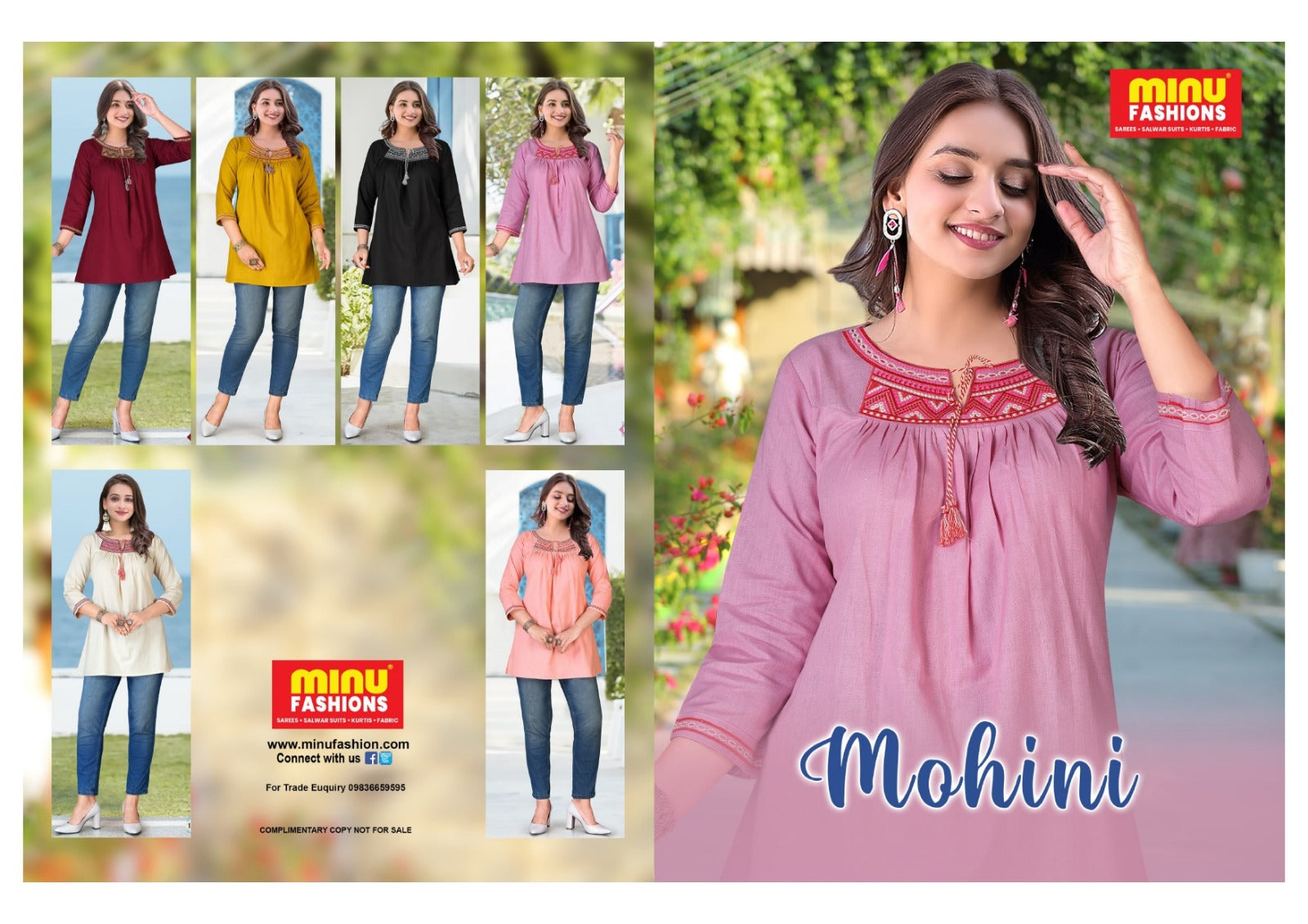 Rayon Kurti Mohini -  06 Pcs Set
