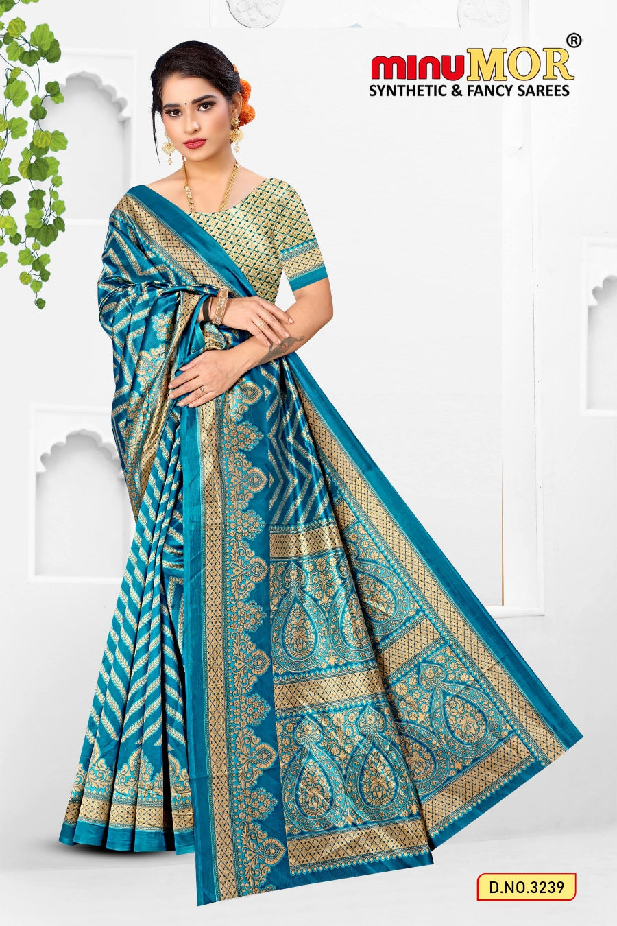 Fancy Saree Opara Gulab (Design No_1336-1343) (BP) - 8 Pcs Set