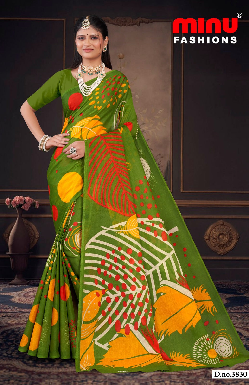 Printed Cotton Saree Priyatama (Vol-11) - 8 Pcs Set