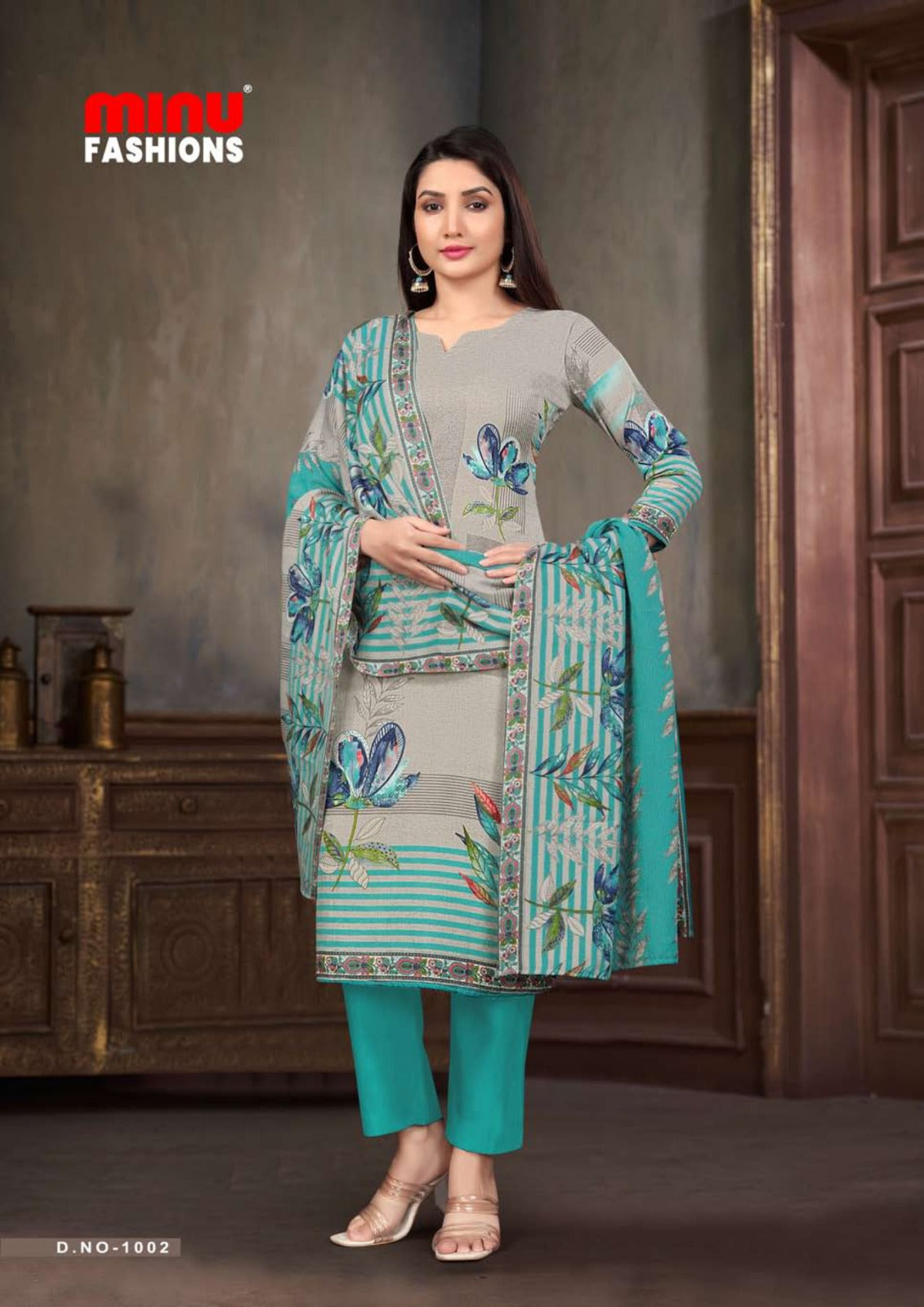 3 Piece Winter Kurti Set Royal (Special Rate) - 8 Pcs Set