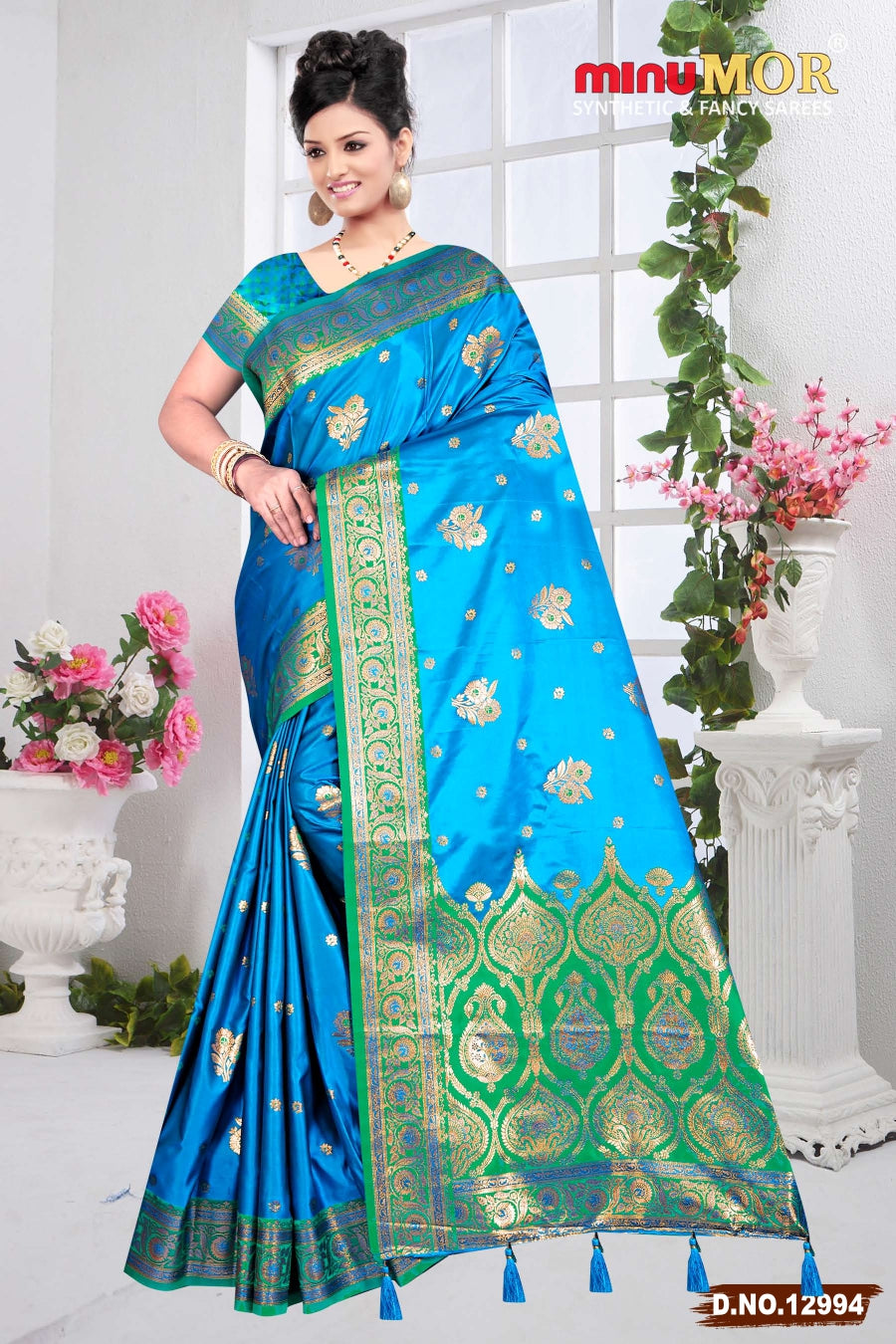Fancy Saree Tarika (Design No_12989) (BP) - 6 Pcs Set