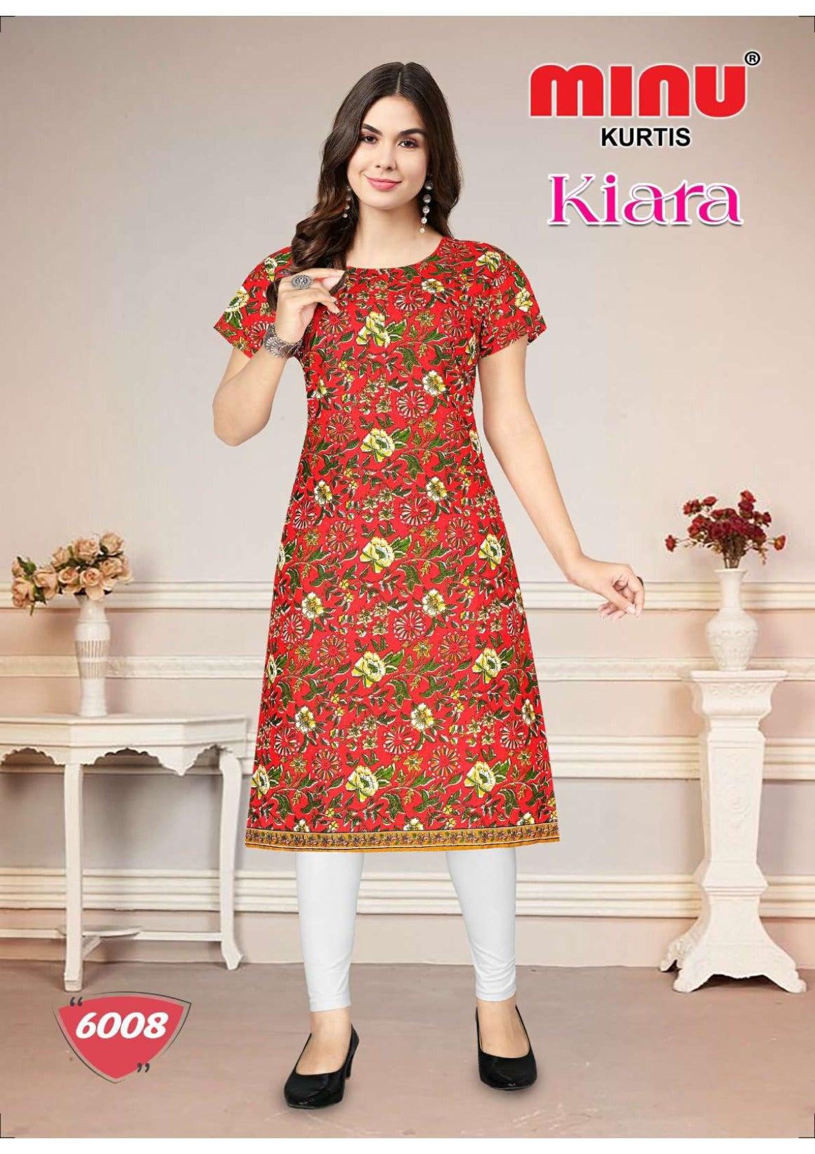 woman wearing top-quality kurtis for wholesale