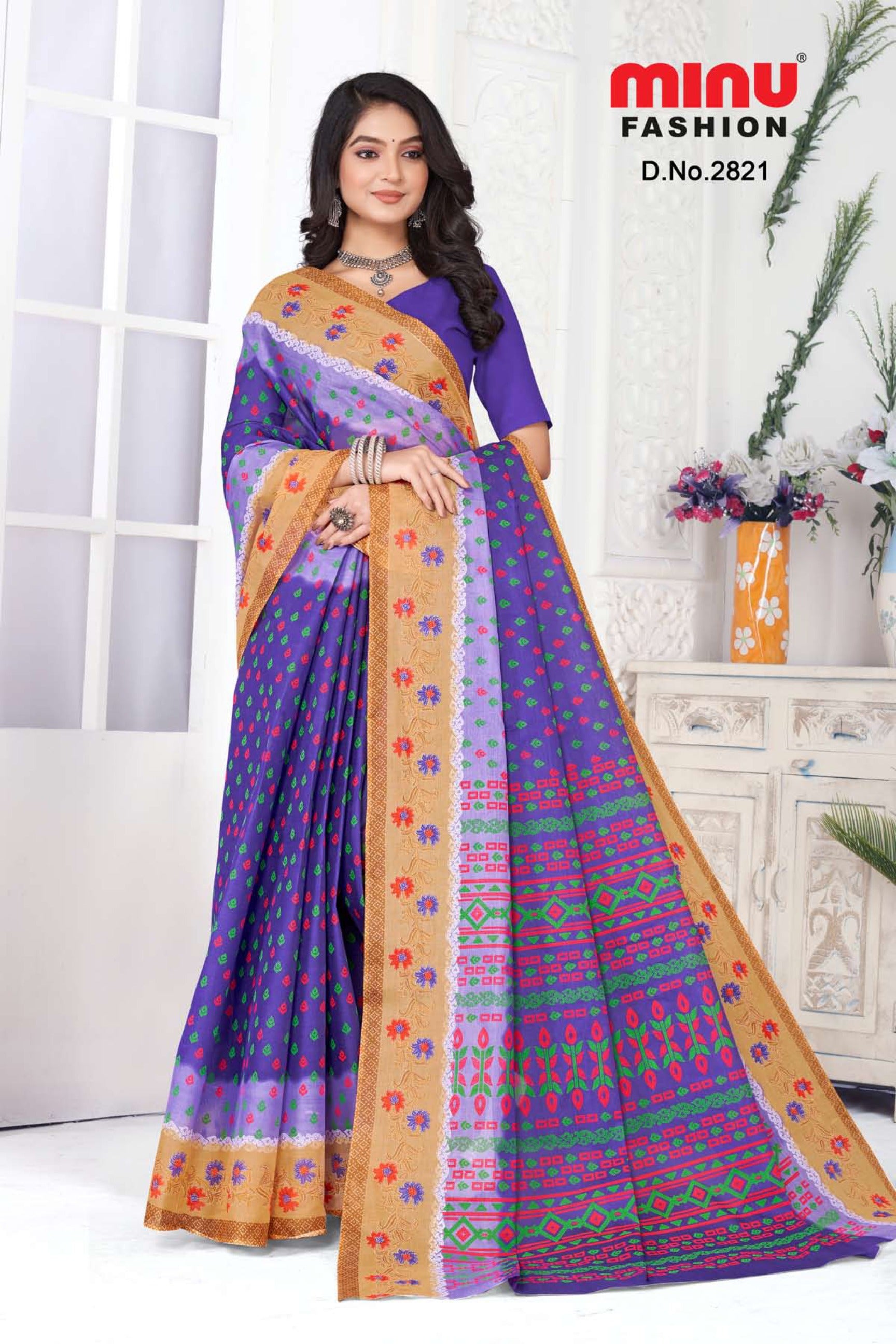 Bengali Durga puja special saree for women and girls in India 