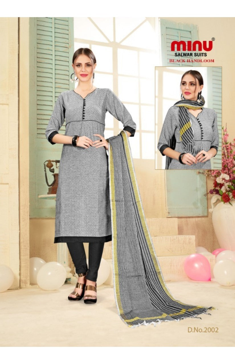 Stitched Suit- Black Handloom(10P)
